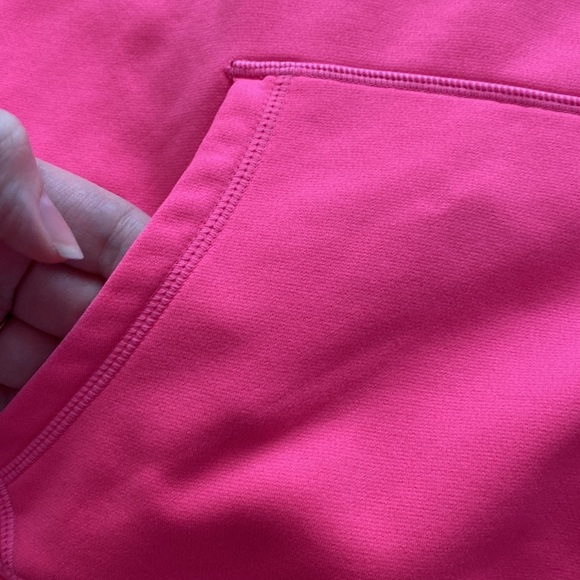 Nike Thermafit Womens Pullover‎ Hooded Sweatshirt Hoodie Hoody Pink Gray - Picture 4 of 9